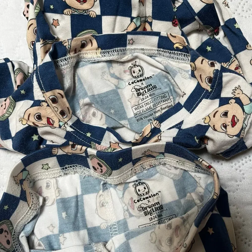 Dream Big Little Co Cocomelon Bamboo PJ Set Size 18-24m